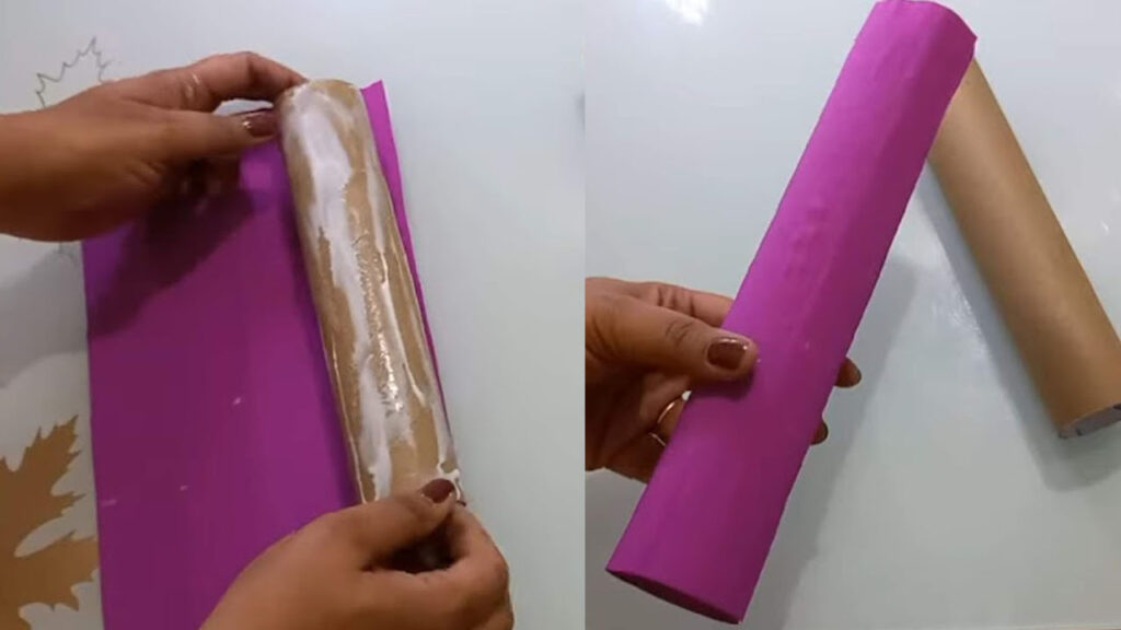 Tissue paper roll craft
door hanging